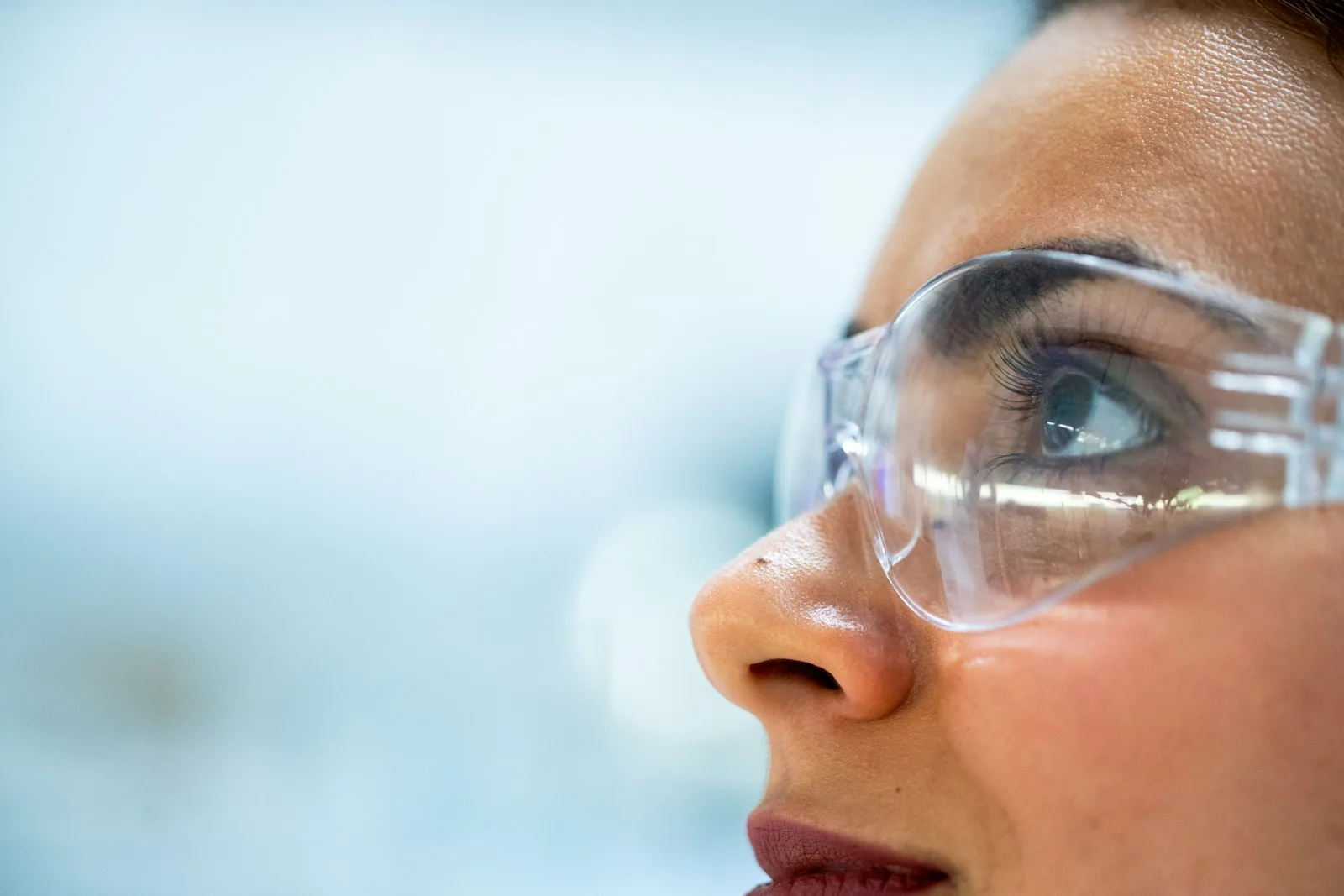 Laboratory technician reviewing California cannabis safety testing