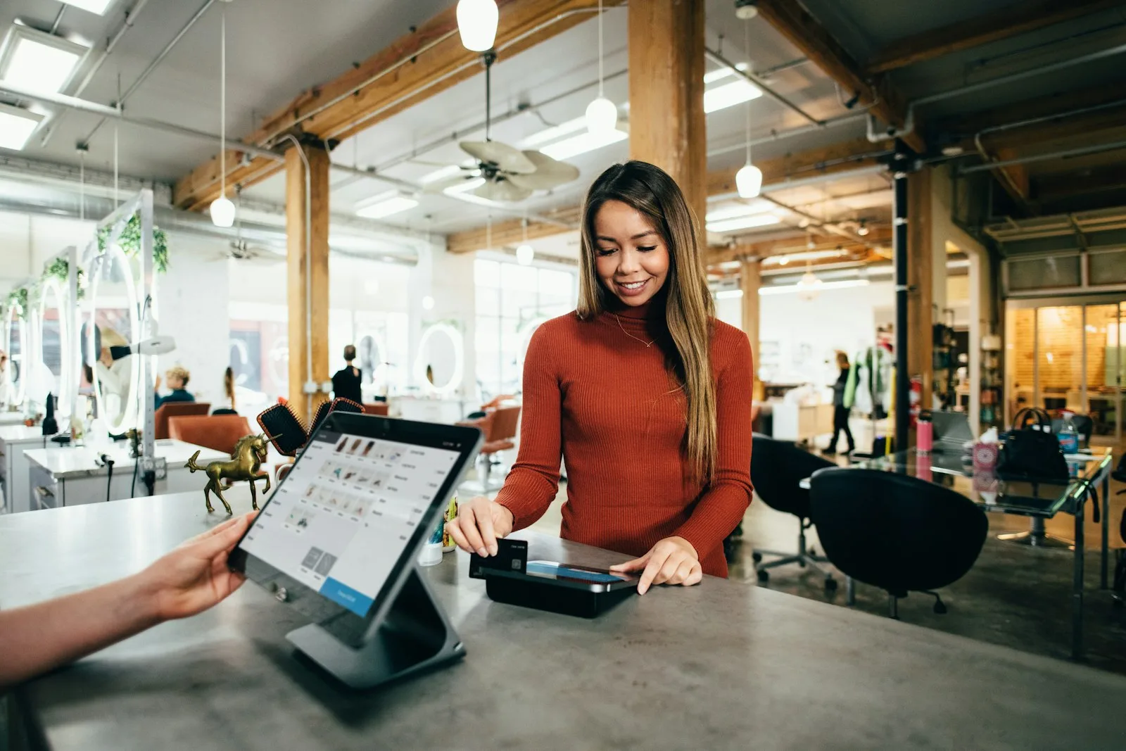 Customer placing a licensed marijuana delivery order at checkout in Antioch
